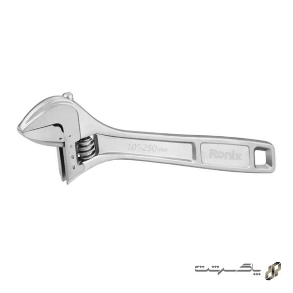 آچار فرانسه سایز 10 مدل کروم رونیکس RH-2432