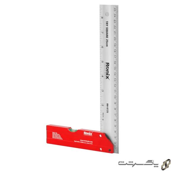 گونیا 25 سانتی‌متر تراز دار رونیکس RH-9725