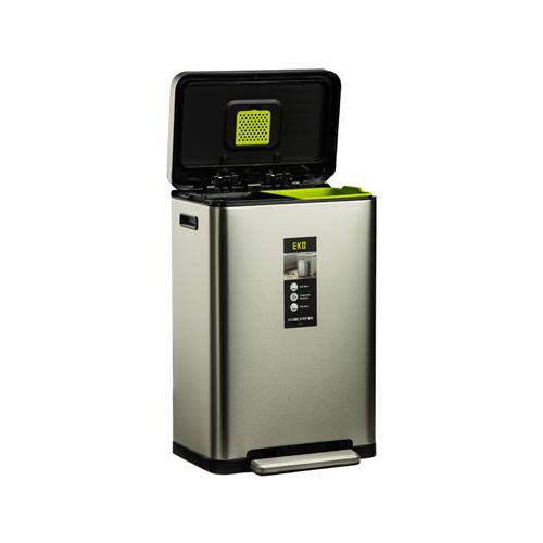 سطل دو مخزنه مستطیلی پرو E2368MMT-20L+20L برند اکو