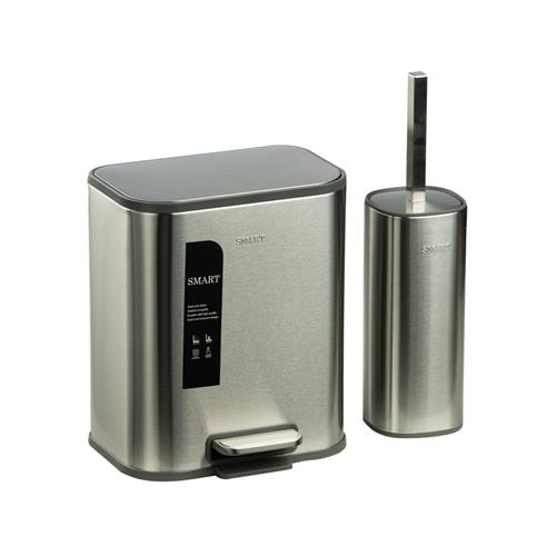 سطل و برس توالت فریال 6815SS-5L برند اسمارت