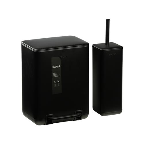 سطل و برس توالت فیونا S6976-MBK-06L برند اسمارت