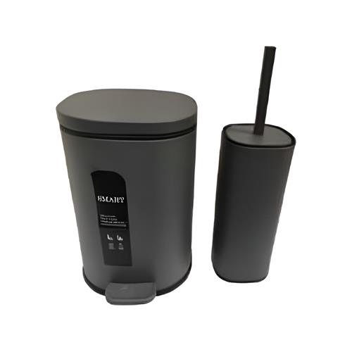 سطل و برس توالت ورونا S6878-DKG5L برند اسمارت