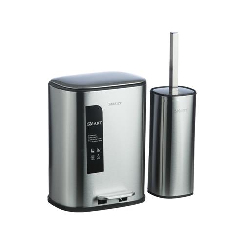 سطل و برس توالت جاستین S6917-SS5L برند اسمارت