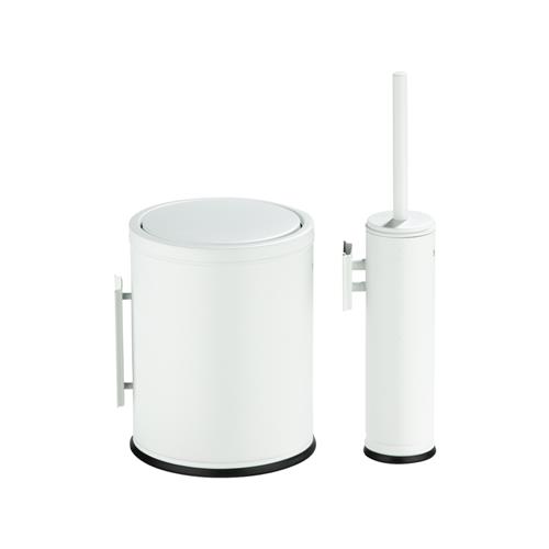 سطل و برس توالت رومانا S905W/Mattwhite برند اسمارت