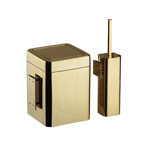 سطل و برس توالت دیواری S866W/GO برند اسمارت