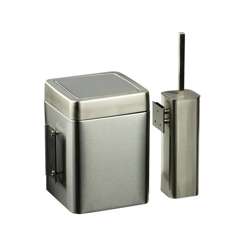 سطل و برس توالت دیواری S866W/BN برند اسمارت