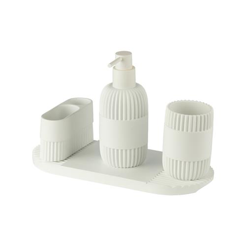 ست اکسسوری 4 تکه رزین SAD-254B/WH برند اسمارت