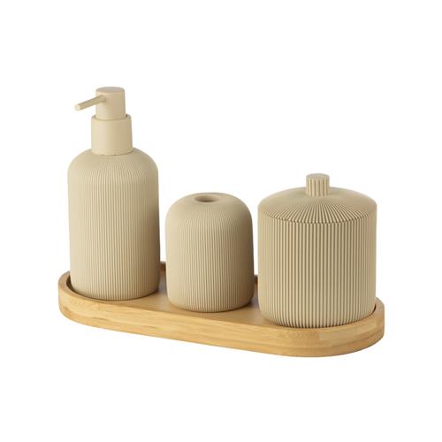 ست اکسسوری 4 تکه رزین SAD-300A/Cream برند اسمارت