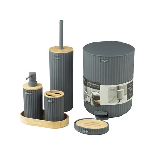 ست اکسسوری سرویس بهداشتی 6 تکه SCasper/Gray برند اسمارت