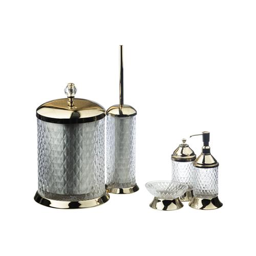 ست اکسسوری سرویس بهداشتی 5 تکه آچیلا B5060A/GO برند دفنه بانیو