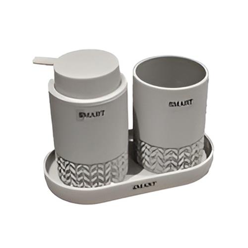 ست اکسسوری 3 تکه رابی S9408/Cream برند اسمارت 